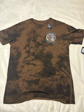 Affliction Men’s Brown Tie-Dye Graphic T-Shirt size